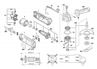 Bosch 3 603 CA2 700 PWS 850-125 Angle Grinder Spare Parts